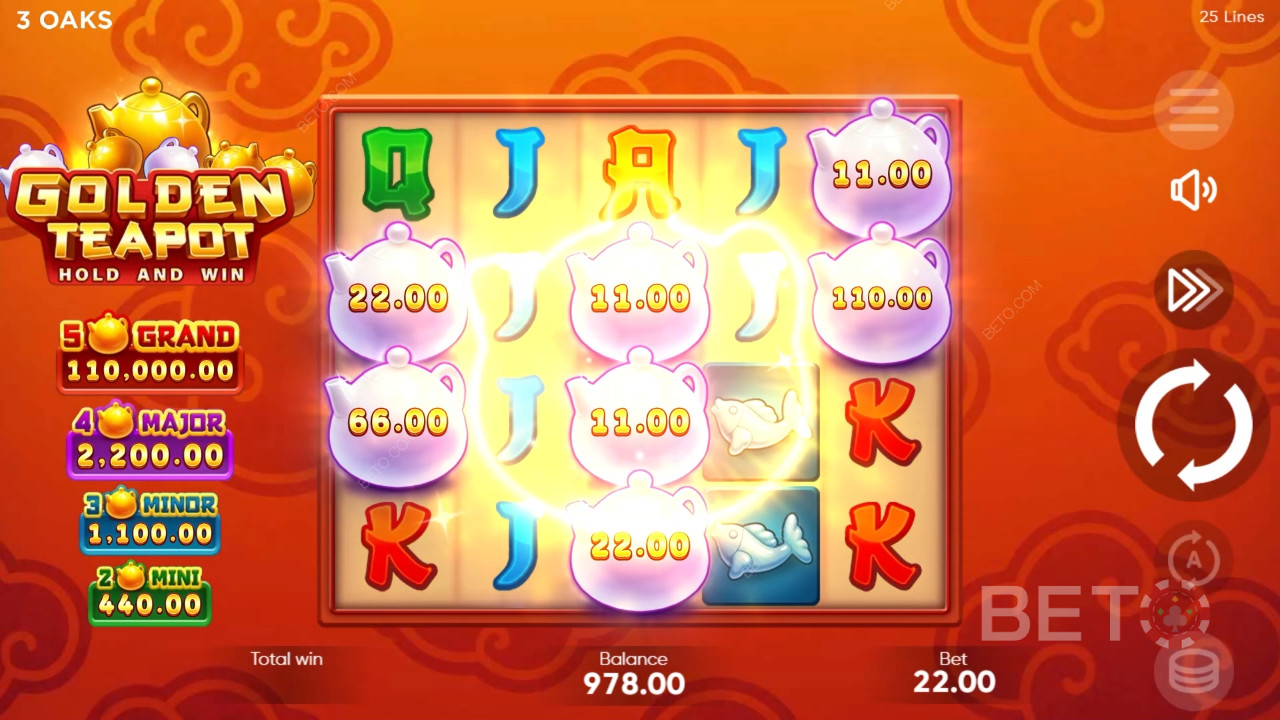 Golden Teapot felülvizsgálata BETO Slots által