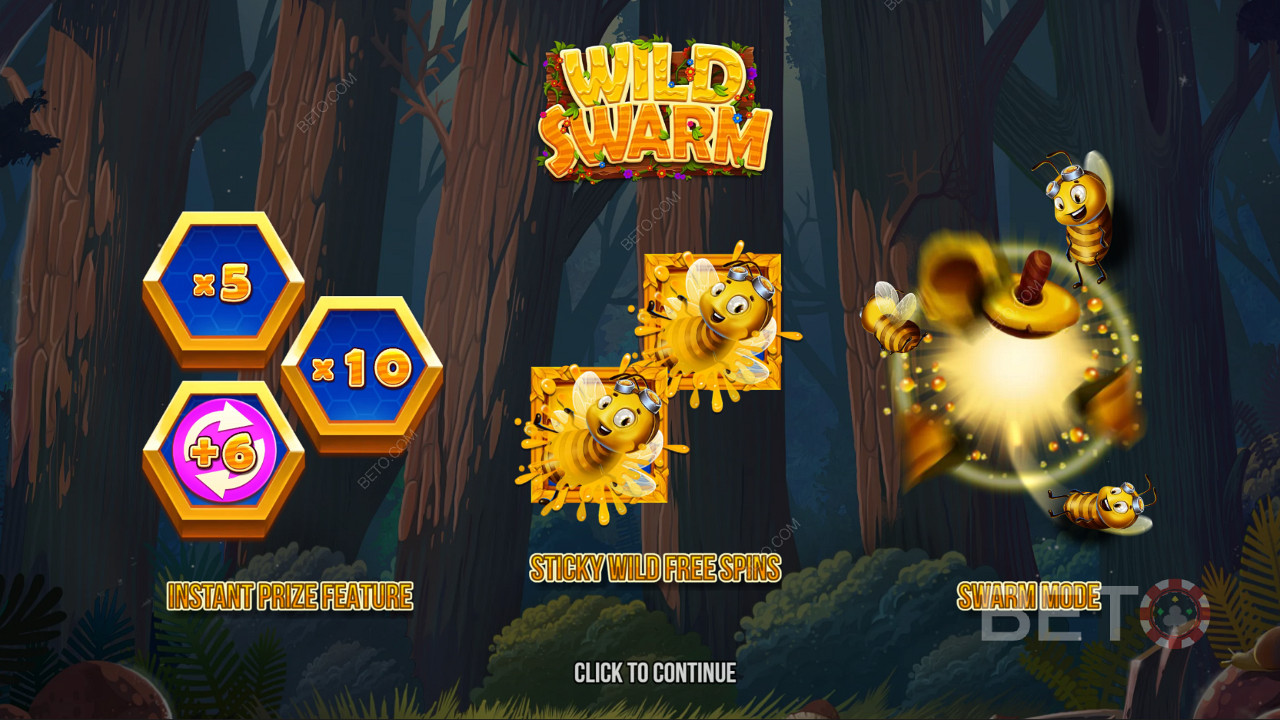 Élvezd a bónusz funkciókat a Wild Swarm online nyerőgépben
