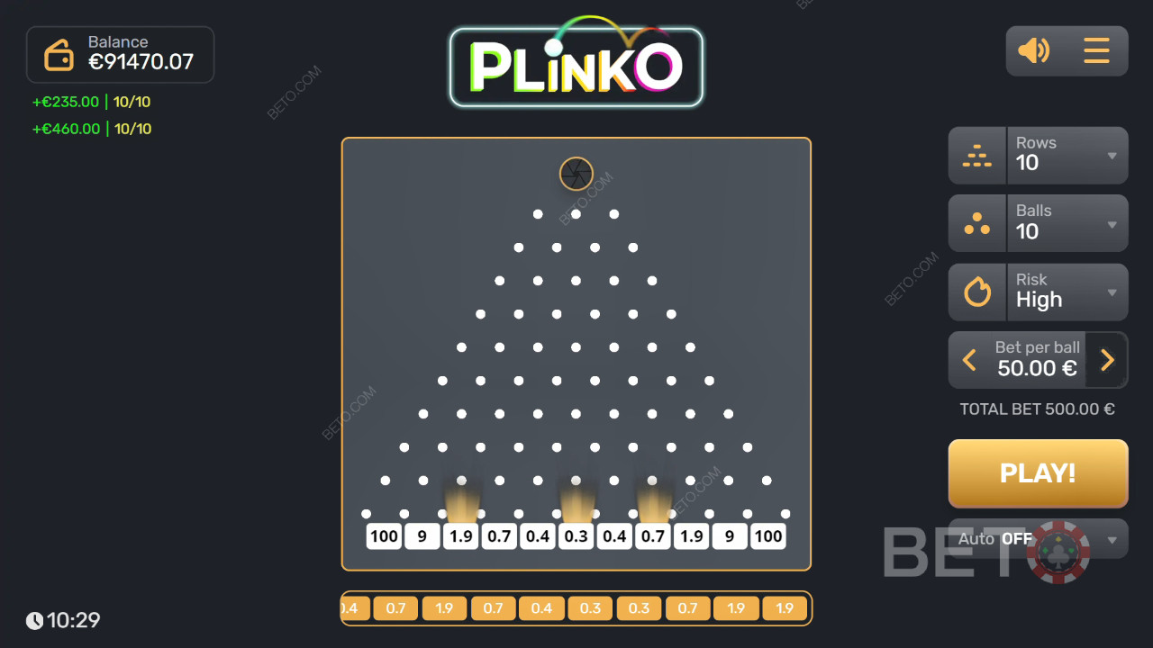 Plinko nyerőgép - Véleményünk