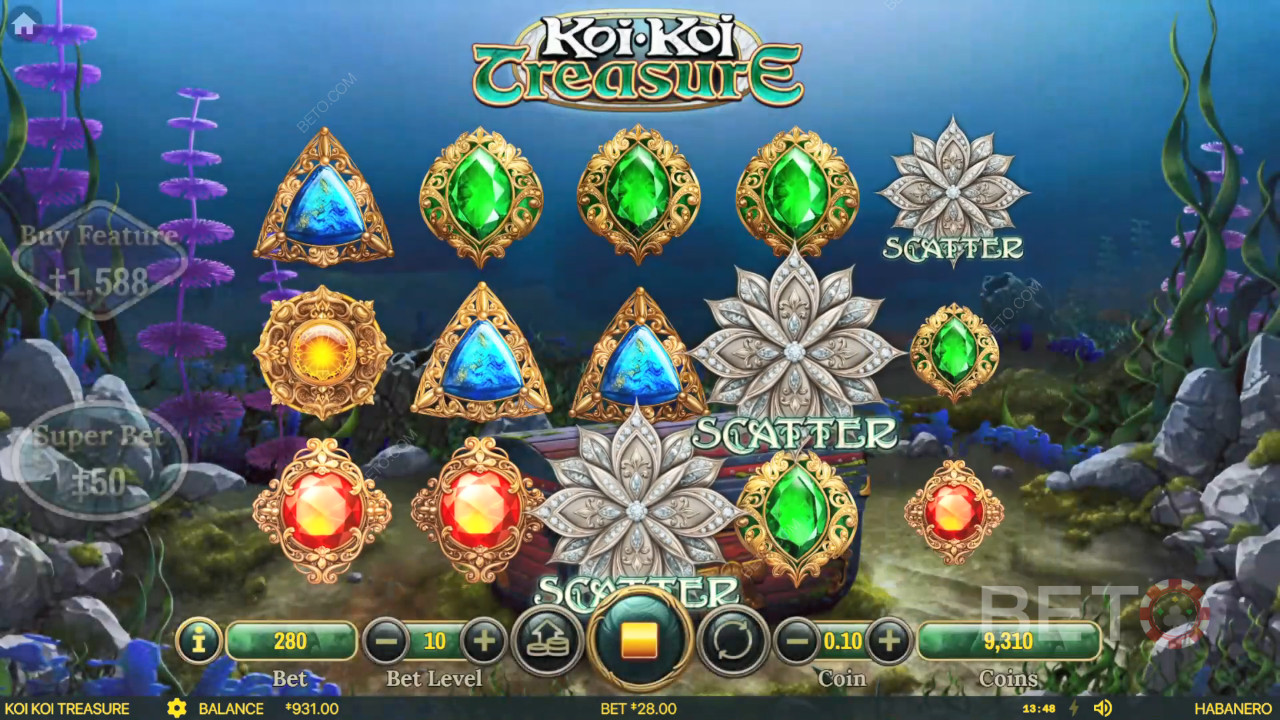 Koi Koi Treasure felülvizsgálata BETO Slots által