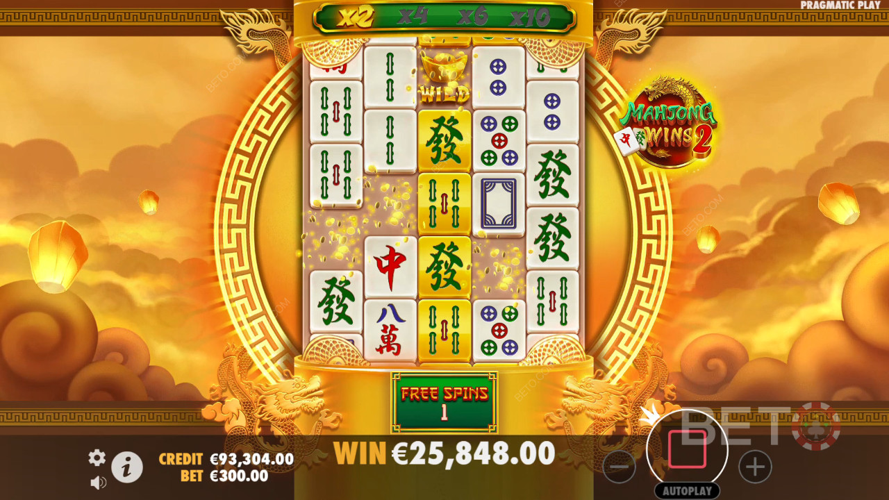 Nyerje meg tétje 100,000-szeresét a Mahjong Wins 2 videó nyerőgépen!