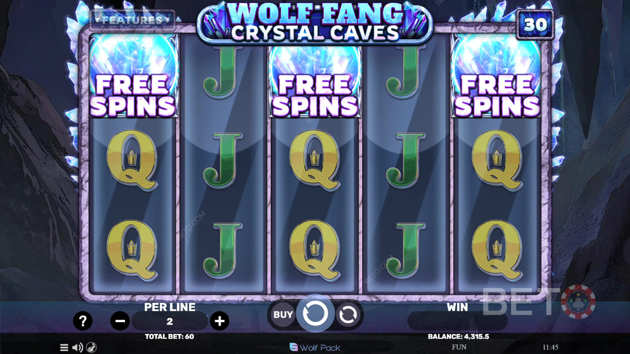 Wolf Fang - Crystal Caves felülvizsgálata BETO Slots által