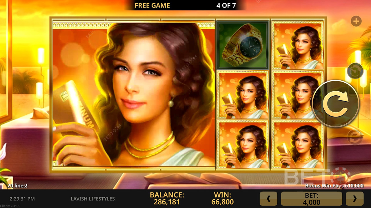 Lavish Lifestyles felülvizsgálata a BETO Slots által