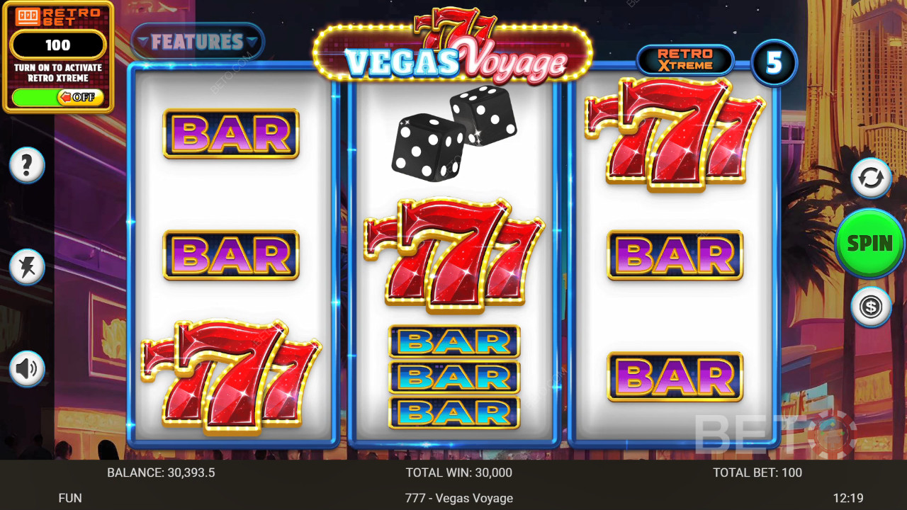 777 - Vegas Voyage felülvizsgálata a BETO Slots által