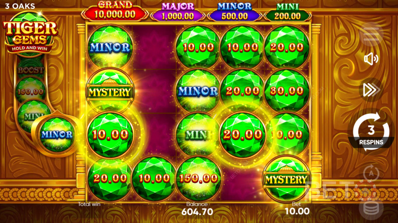 Hogyan játssz a 3 Oaks Gaming Tiger Gems játékával?