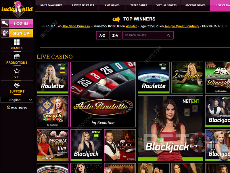 Lucky Niki kaszinó az egyik legegyedibb online kaszinó. Szerezd meg az első befizetési bónuszt.
