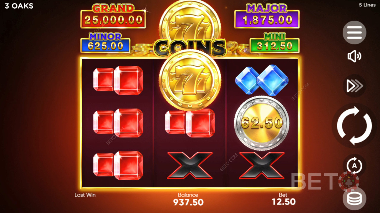 Nyerje meg tétjének 6000-szeresét a 777 Coins Video Slot játékban!