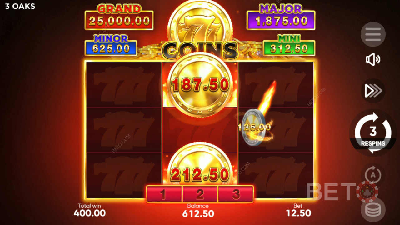 Hogyan játsszon a 3 Oaks Gaming 777 érmékkel