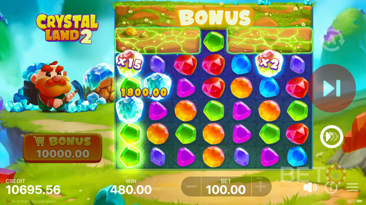 Crystal Land 2 felülvizsgálata a BETO Slots által