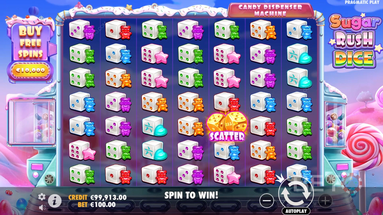 Vélemény a Sugar Rush Dice online nyerőgépről