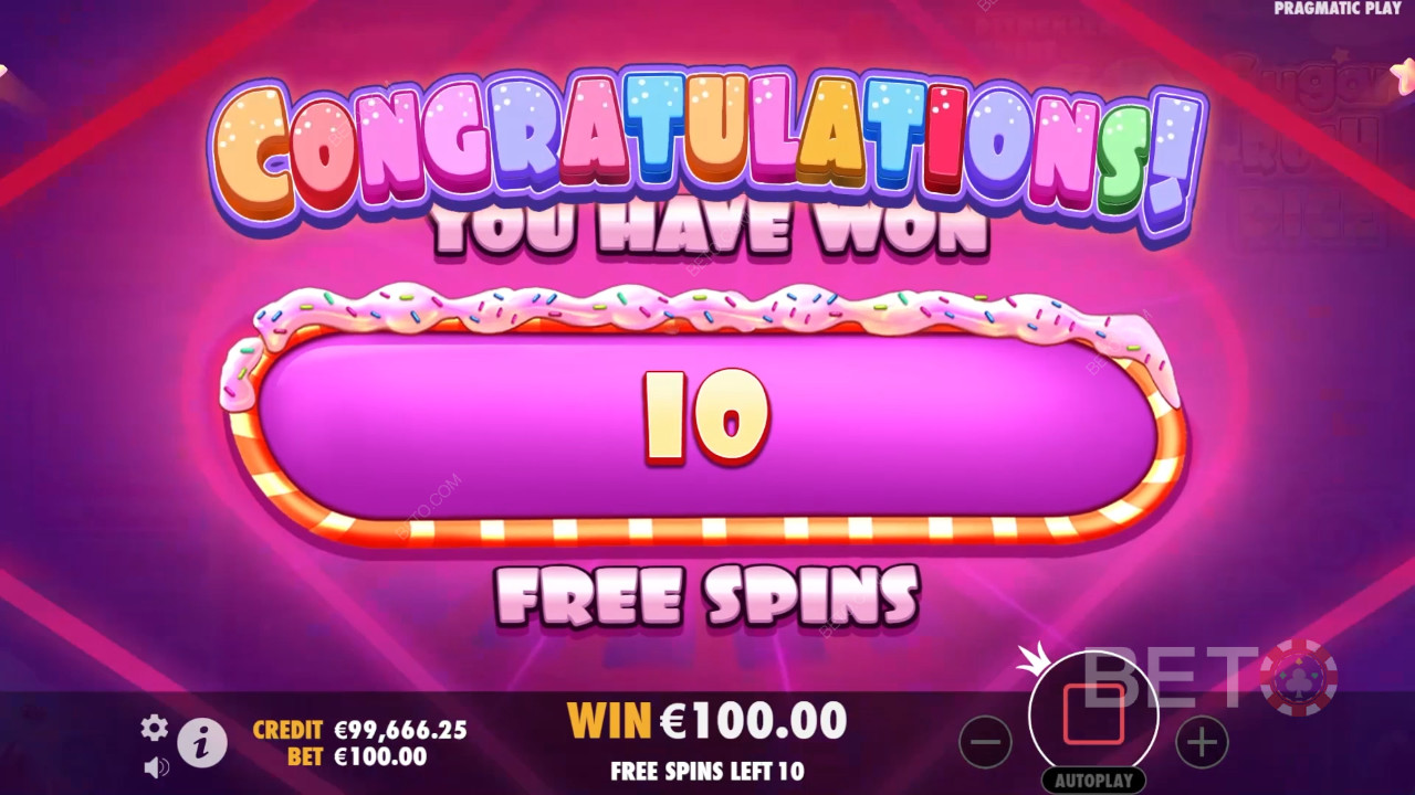 Bónusz funkciók magyarázata a Sugar Rush Dice játékban a Pragmatic Play