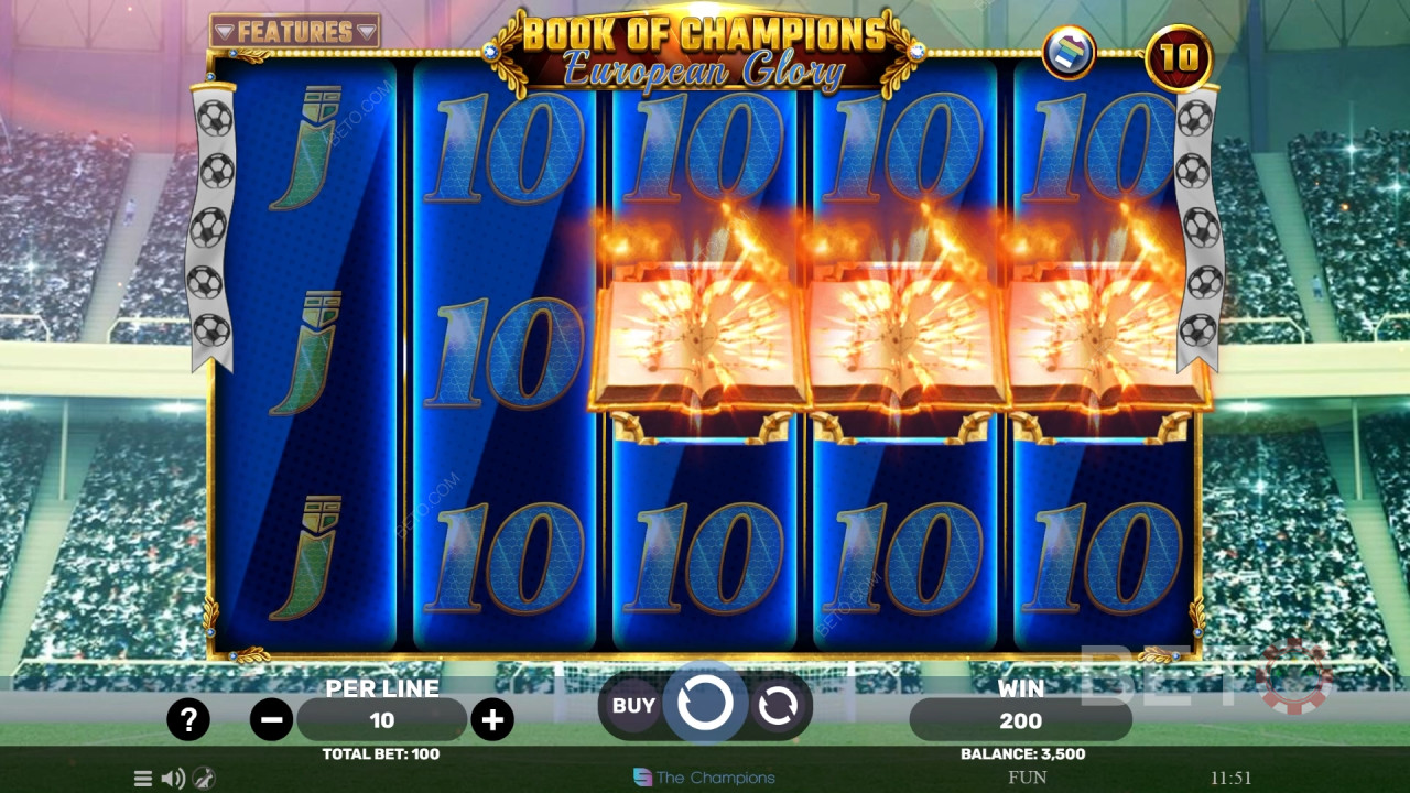 Book of Champions - European Glory felülvizsgálata BETO Slots által