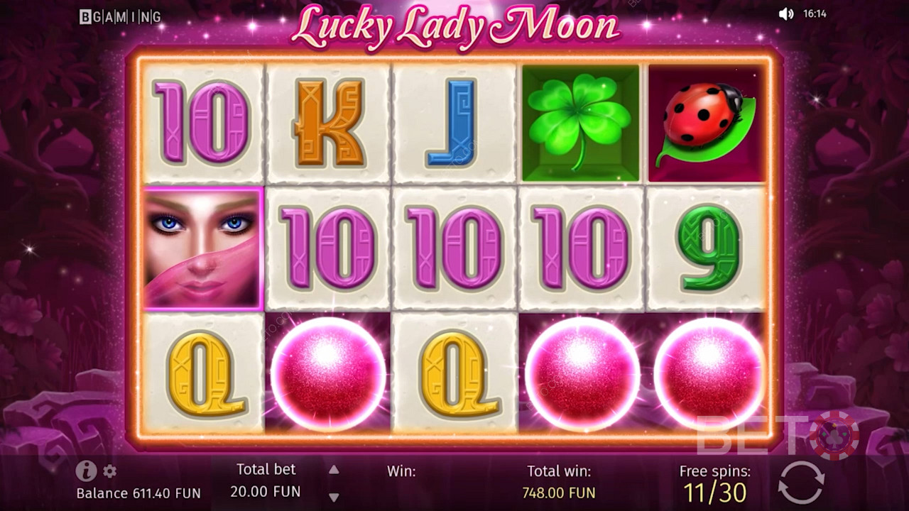A Lucky Lady Moon slot egyszerű és könnyen érthető a legtöbb kezdő számára.