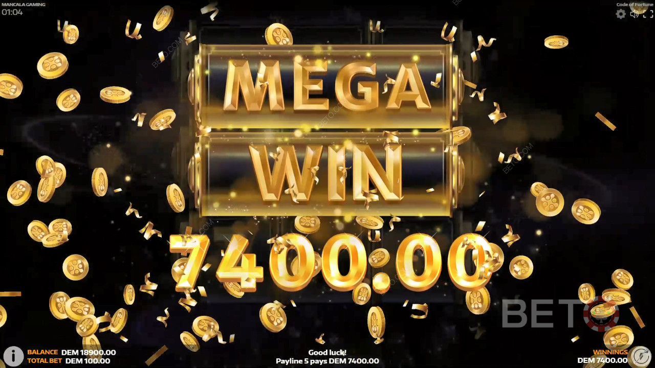 A bónusz funkciók magyarázata a Code of Fortune játékban a Mancala Gaming által