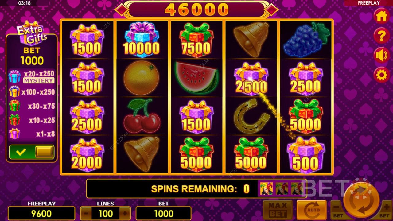 Bónusz funkciók magyarázata a Lucky Joker 100 Extra Ajándékok által Amatic Industries