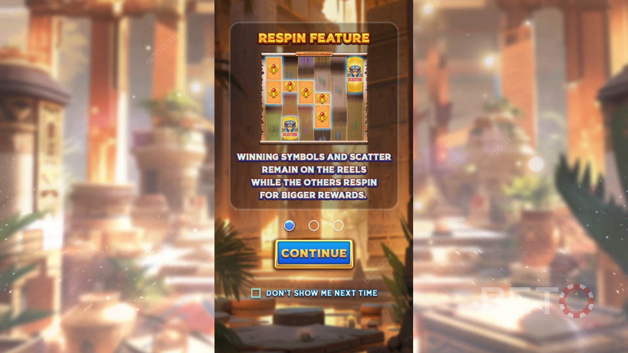 Bónusz funkciók magyarázata a Secrets of Anubis játékban a Spadegaming által