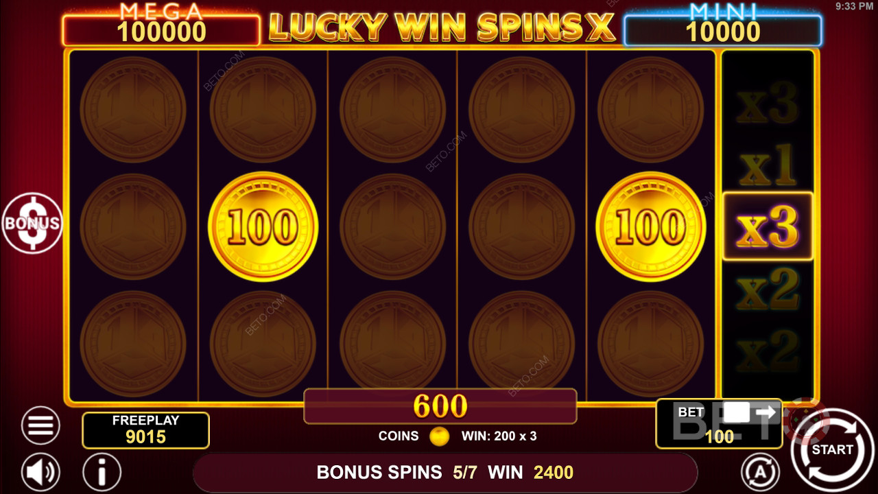 Hogyan kell játszani az 1spin4win Lucky Win Spins X játékát?