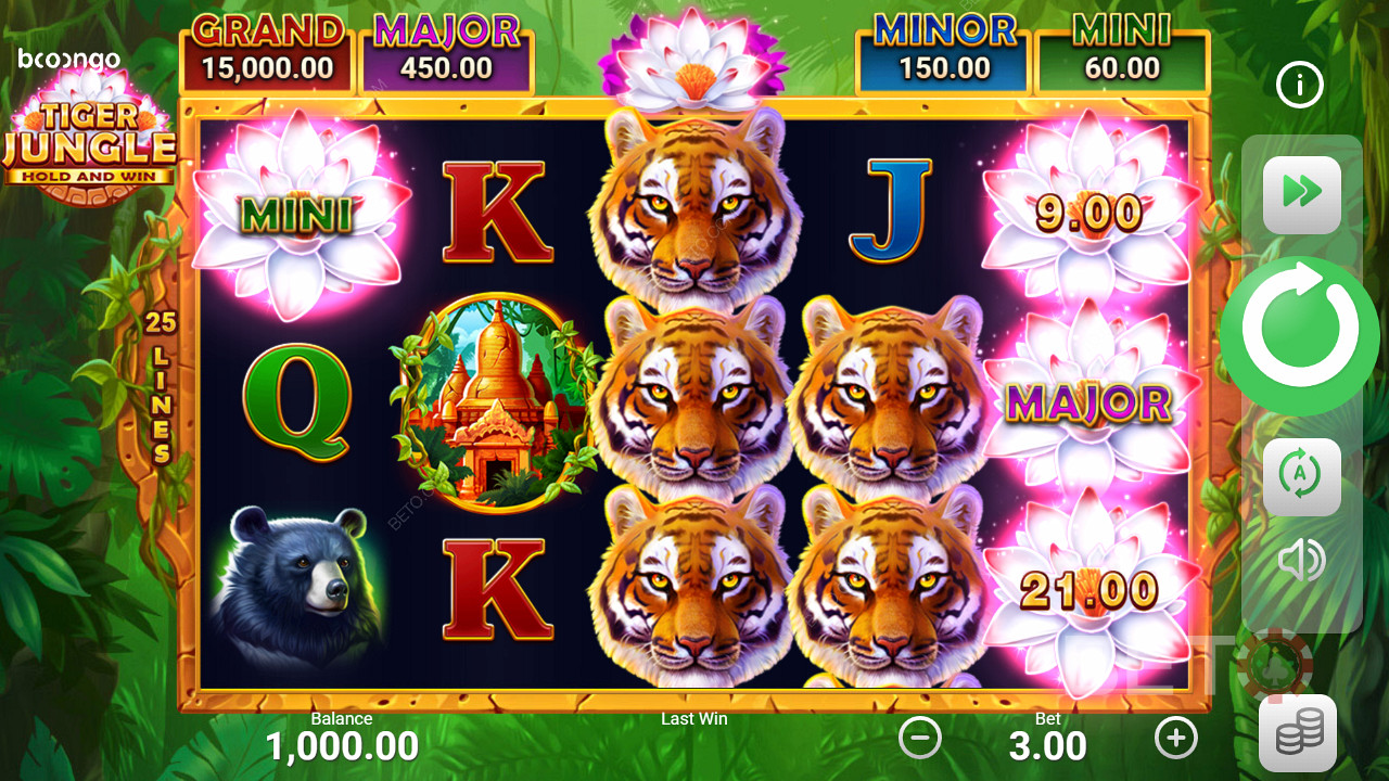 A játékosok 4 különböző jackpotot nyerhetnek a nyerőgép bónuszjáték fordulójában