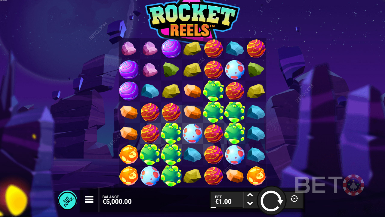 Rocket Reels klaszter alapú slot által Hacksaw Gaming