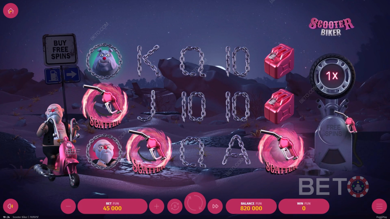 Scooter Biker felülvizsgálata BETO Slots által