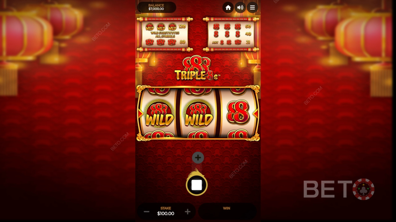 Triple 8s felülvizsgálata a BETO Slots által