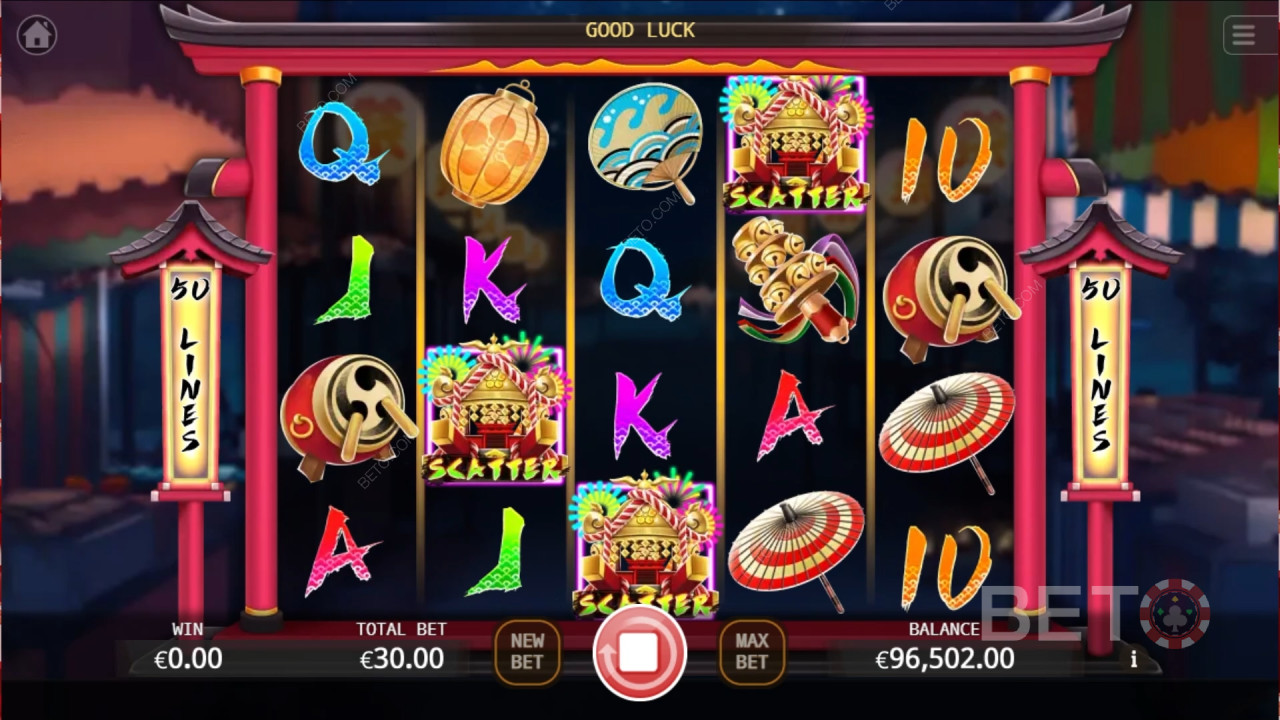 Ten Jin Matsuri felülvizsgálata a BETO Slots által
