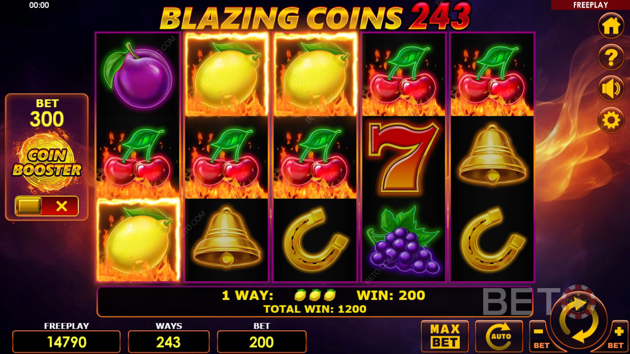 Blazing Coins 243 felülvizsgálata a BETO Slots által