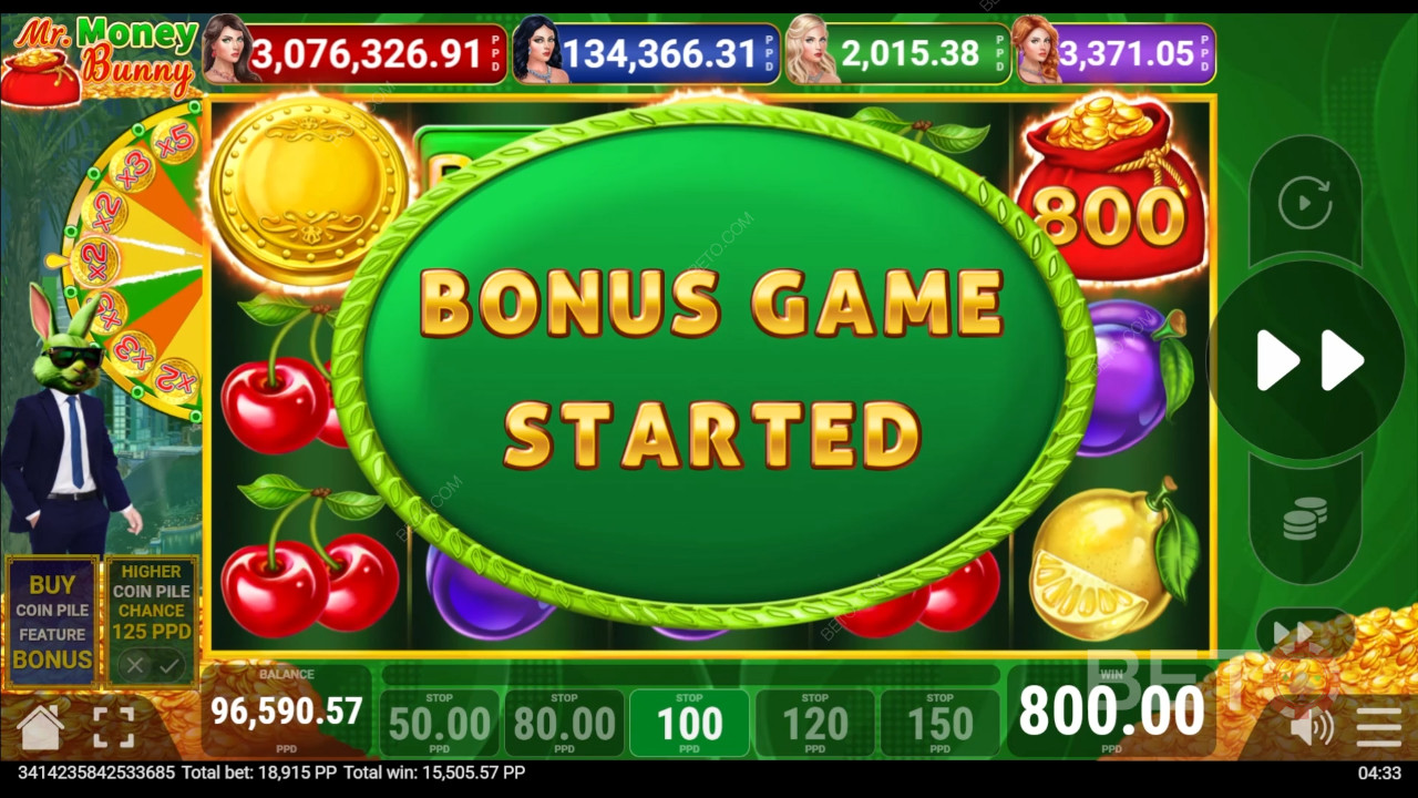 Bónusz funkciók magyarázata a Money Bunny by Pateplay játékban