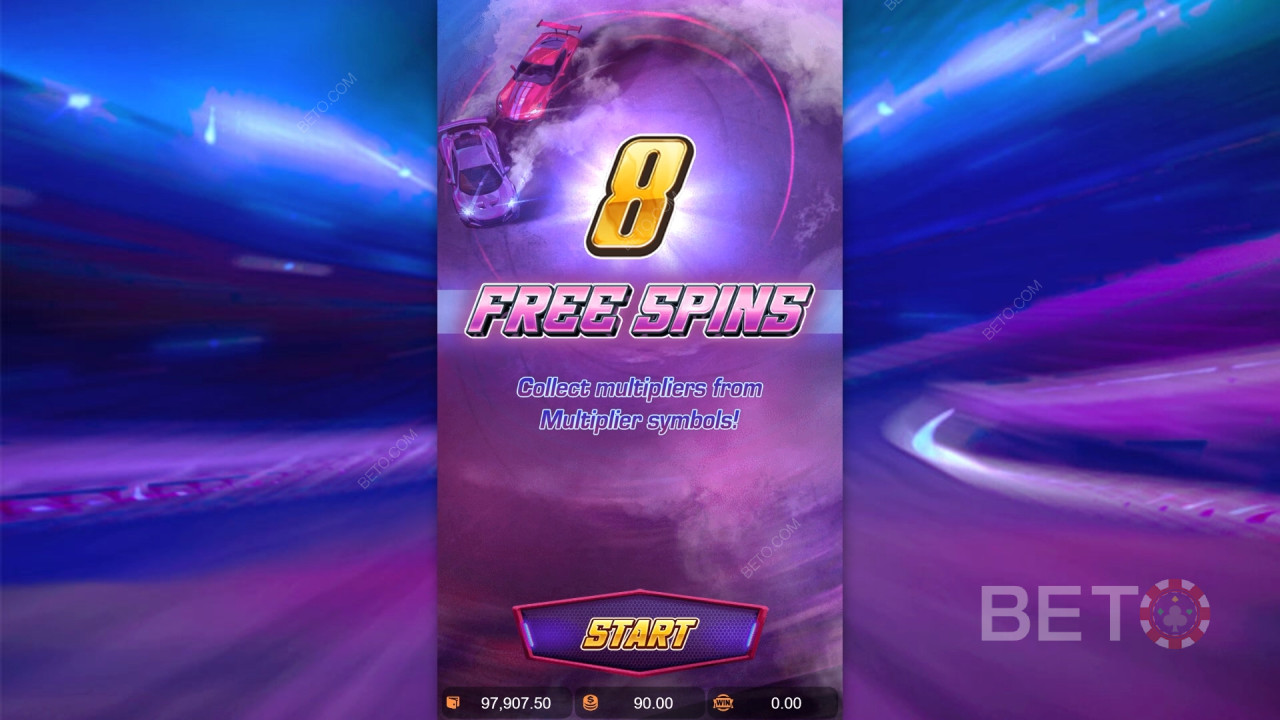 A bónusz funkciók magyarázata a Speed Winnerben a következő által PG Soft
