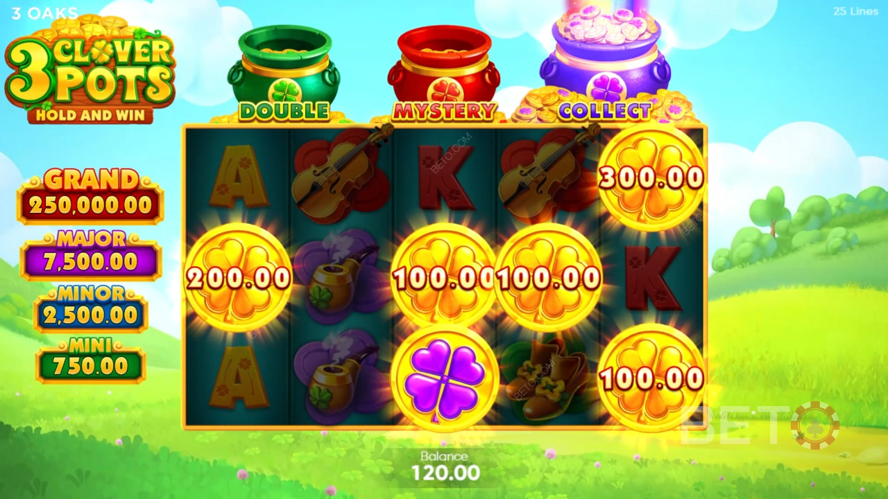 3 Clover Pots felülvizsgálata a BETO Slots által