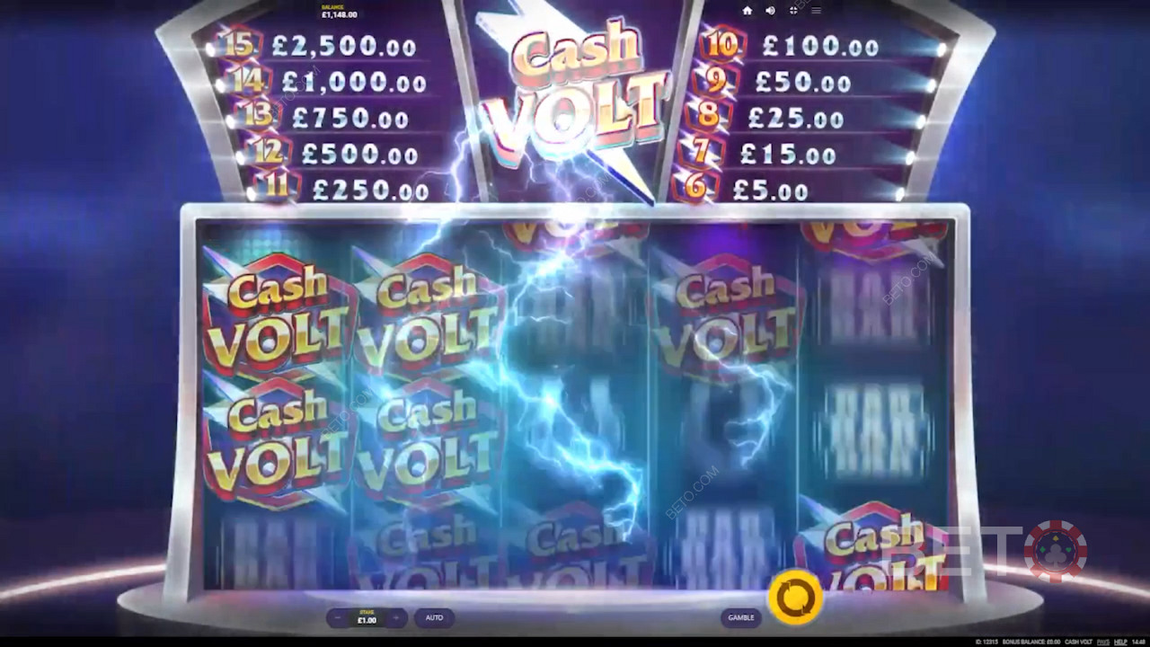 Játsszon, és nyerjen izgalmas jutalmakat akár a tét 2,500-szorosának megfelelő összegért a Cash Volt nyerőgépen!