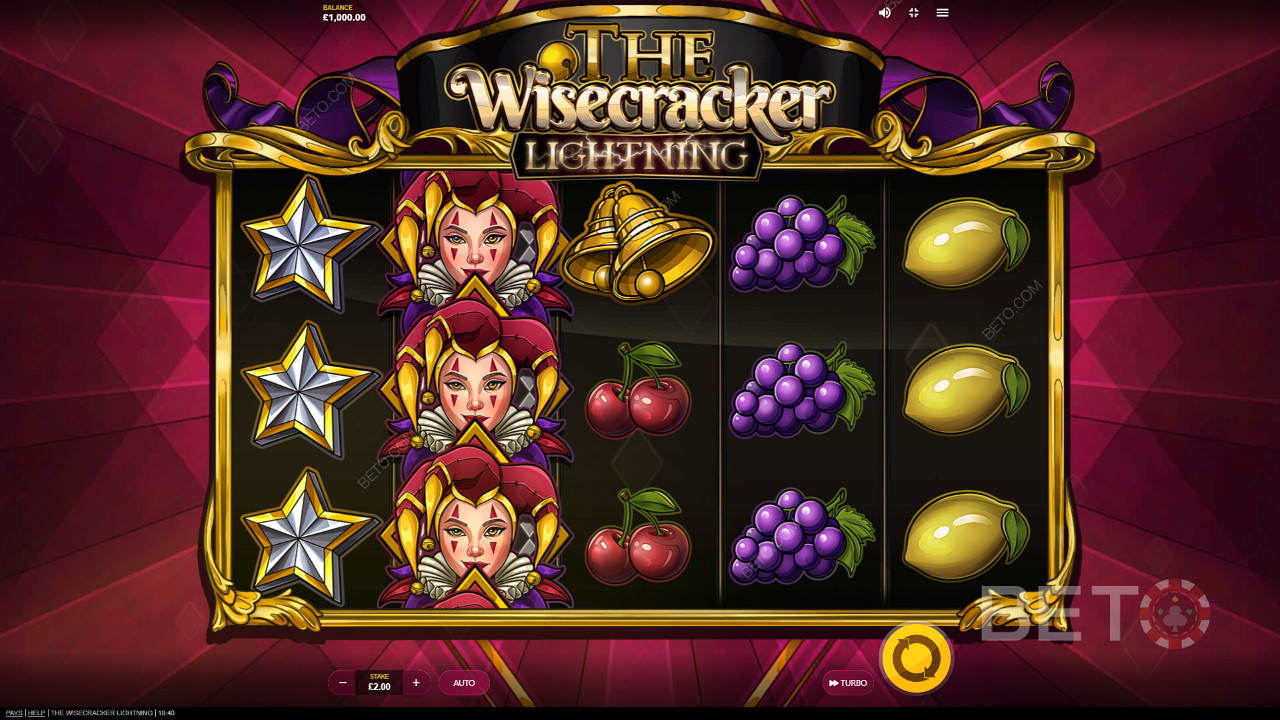 Finom háttér és egyszerű grafika a The Wisecracker Lightning