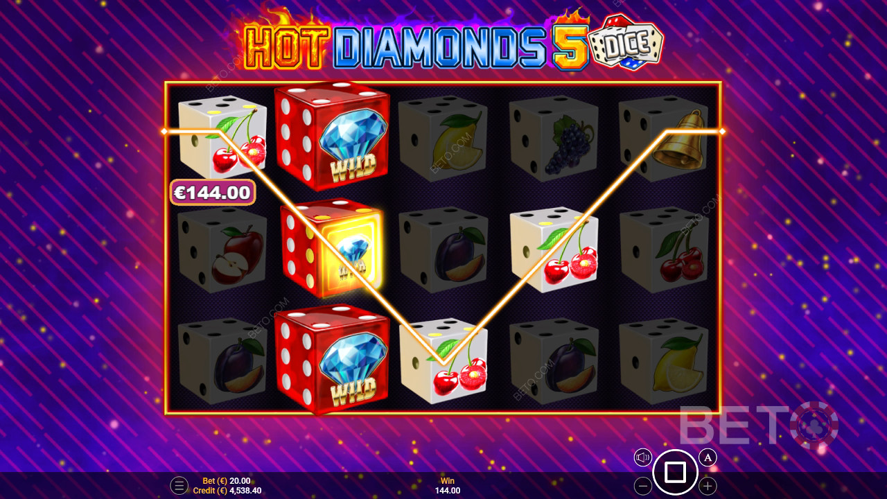 Hot Diamonds 5 Dice felülvizsgálata a BETO Slots által
