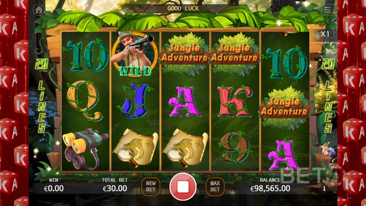 Jungle Adventure felülvizsgálata a BETO Slots által