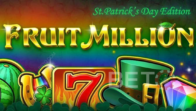 Fruit Million online nyerőgép 8 különböző bőrrel - St. Patricks Day Edition