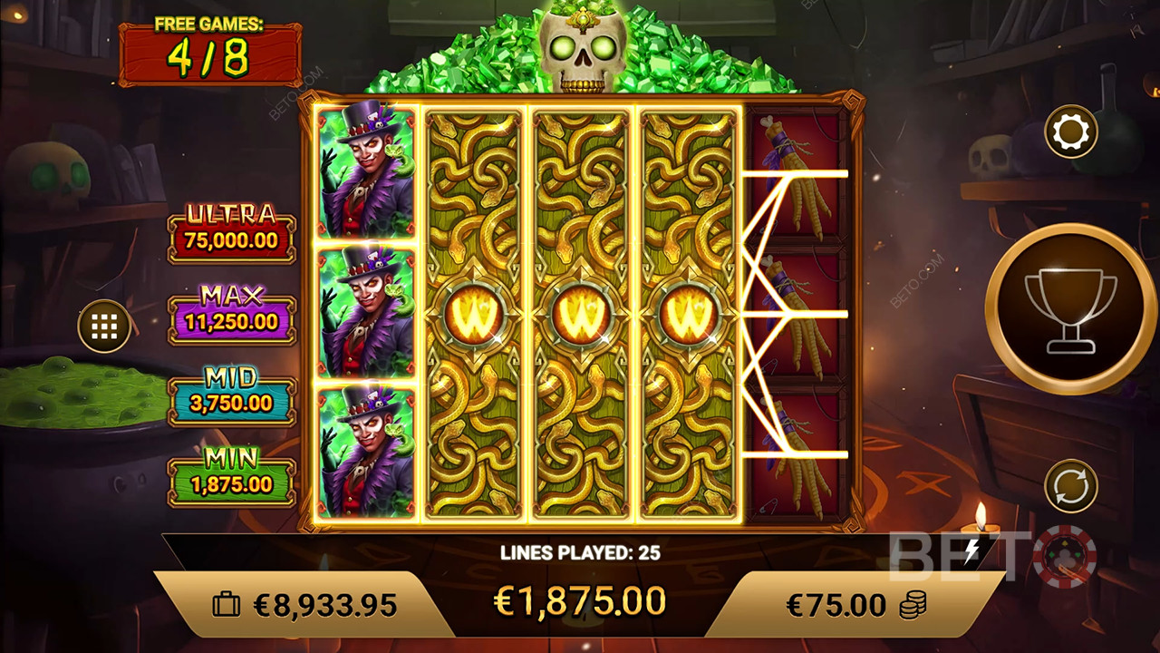 Voodoo Charms felülvizsgálata BETO Slots által