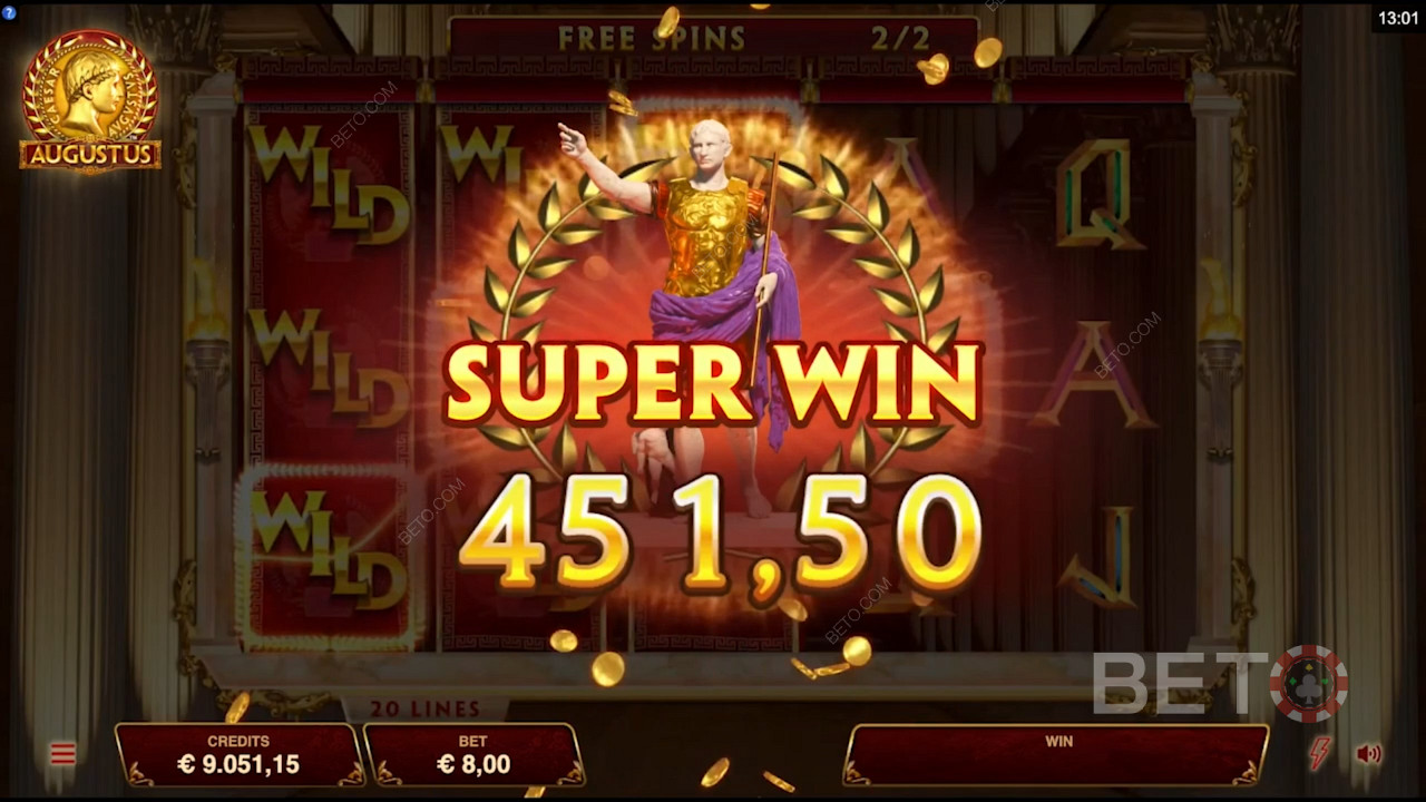 Szuper nyereményt érsz el, miközben szerencsejátékot játszol Augustus