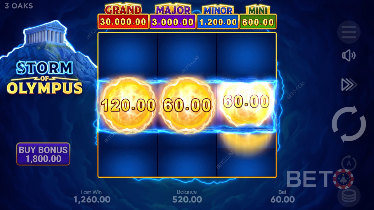 Storm of Olympus felülvizsgálata a BETO Slots által