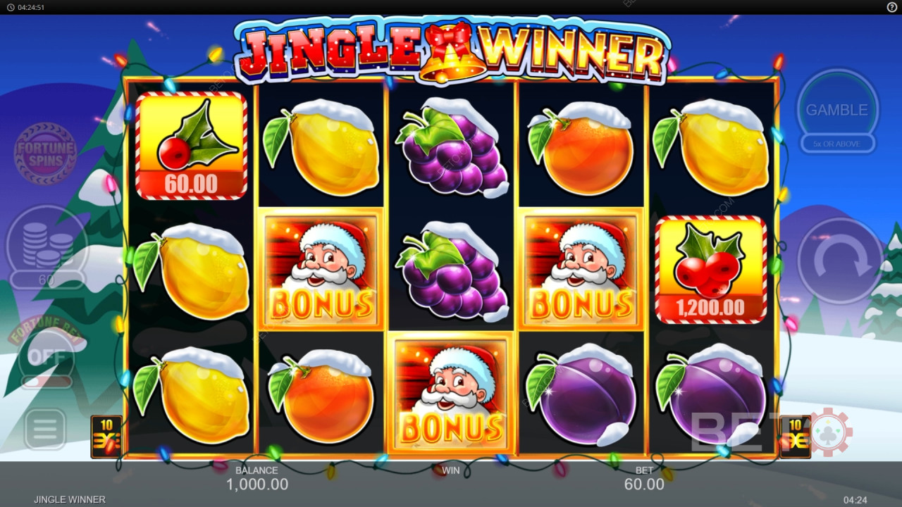 Jingle Winner felülvizsgálata BETO Slots által