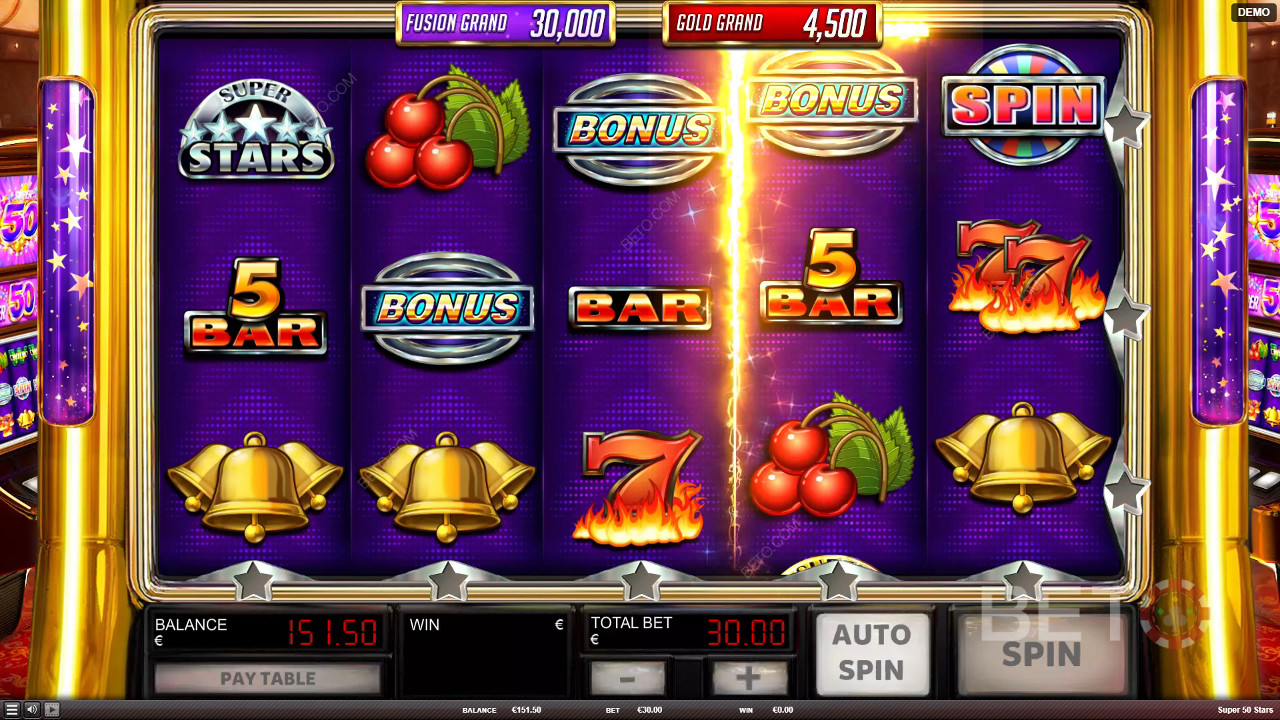 Super 50 Stars felülvizsgálata a BETO Slots által