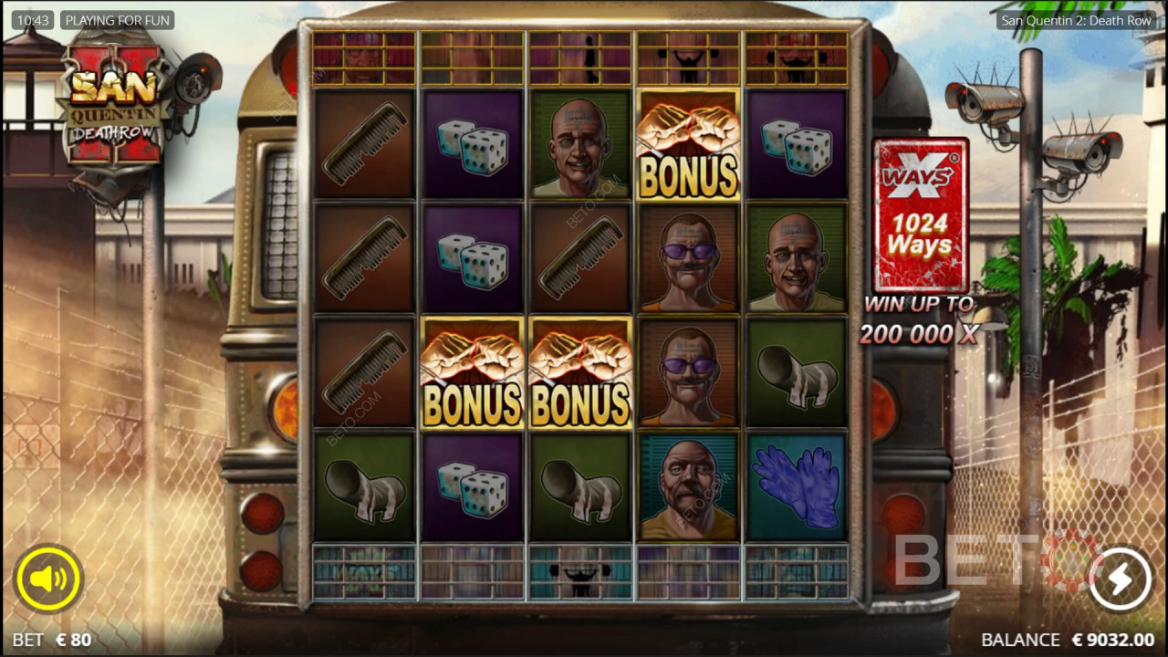 San Quentin 2 A BETO Slots értékelése