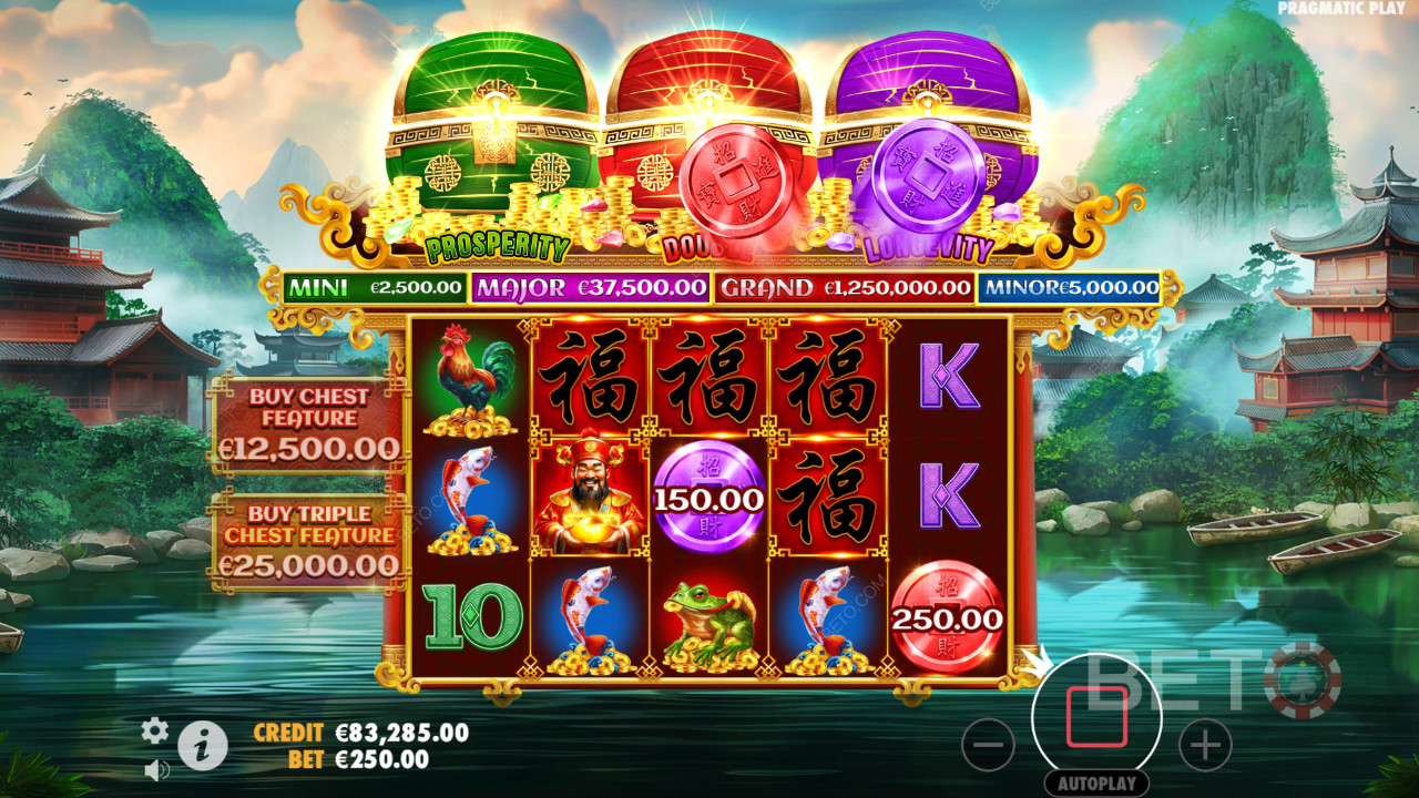 Chests of Cai Shen felülvizsgálata BETO Slots által