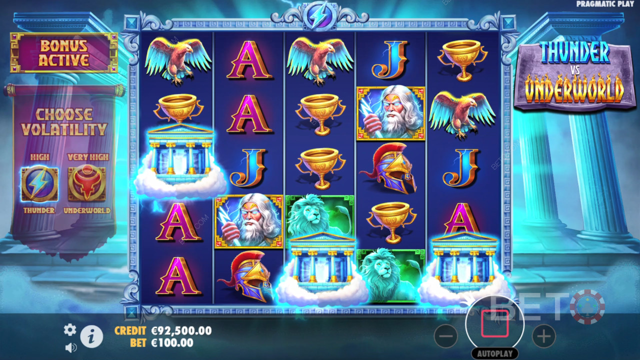 Thunder vs Underworld felülvizsgálata a BETO Slots által