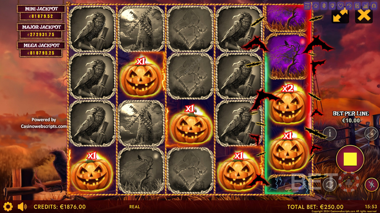 Haunted Haystacks - Spooky Hold and Win felülvizsgálata BETO Slots által