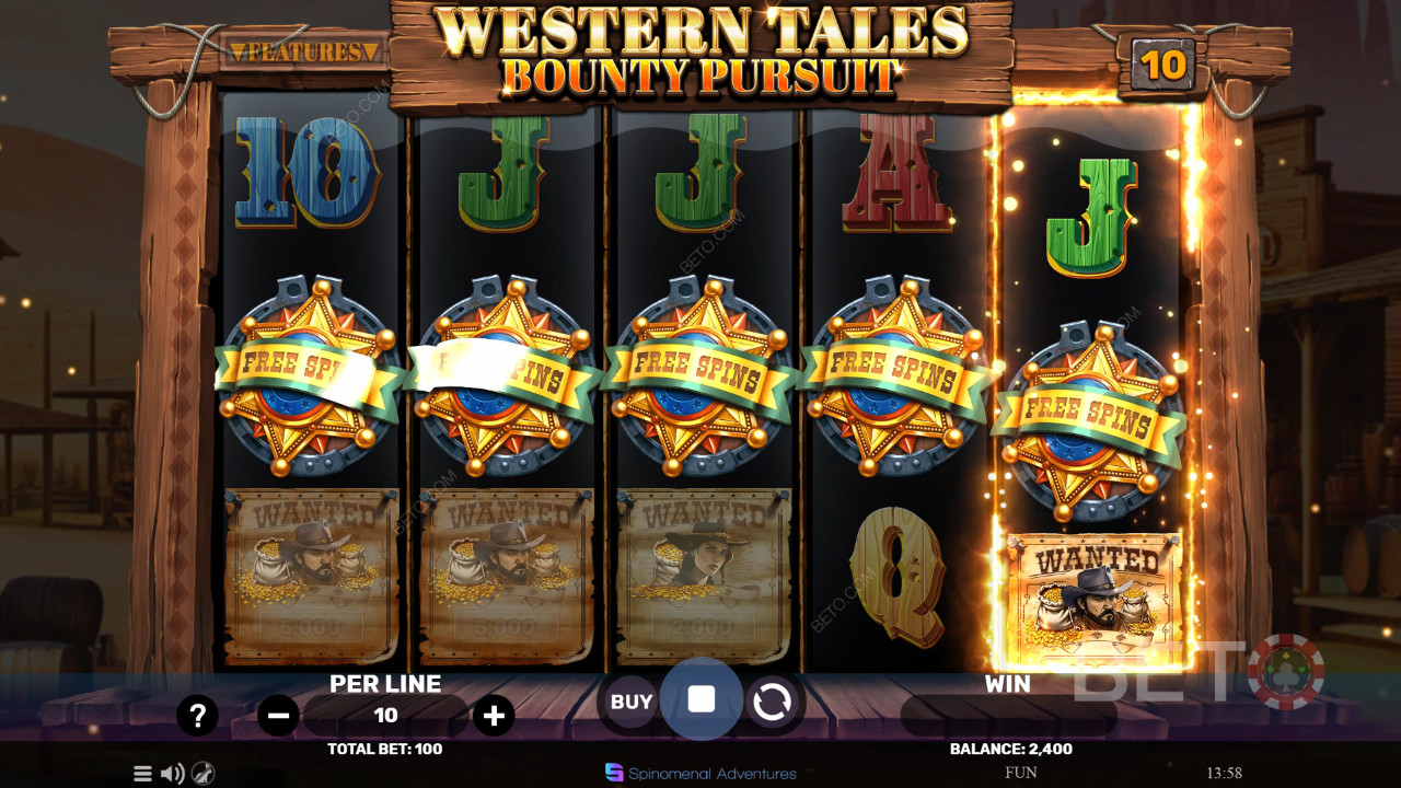 Western Tales - Bounty Pursuit felülvizsgálata BETO Slots által