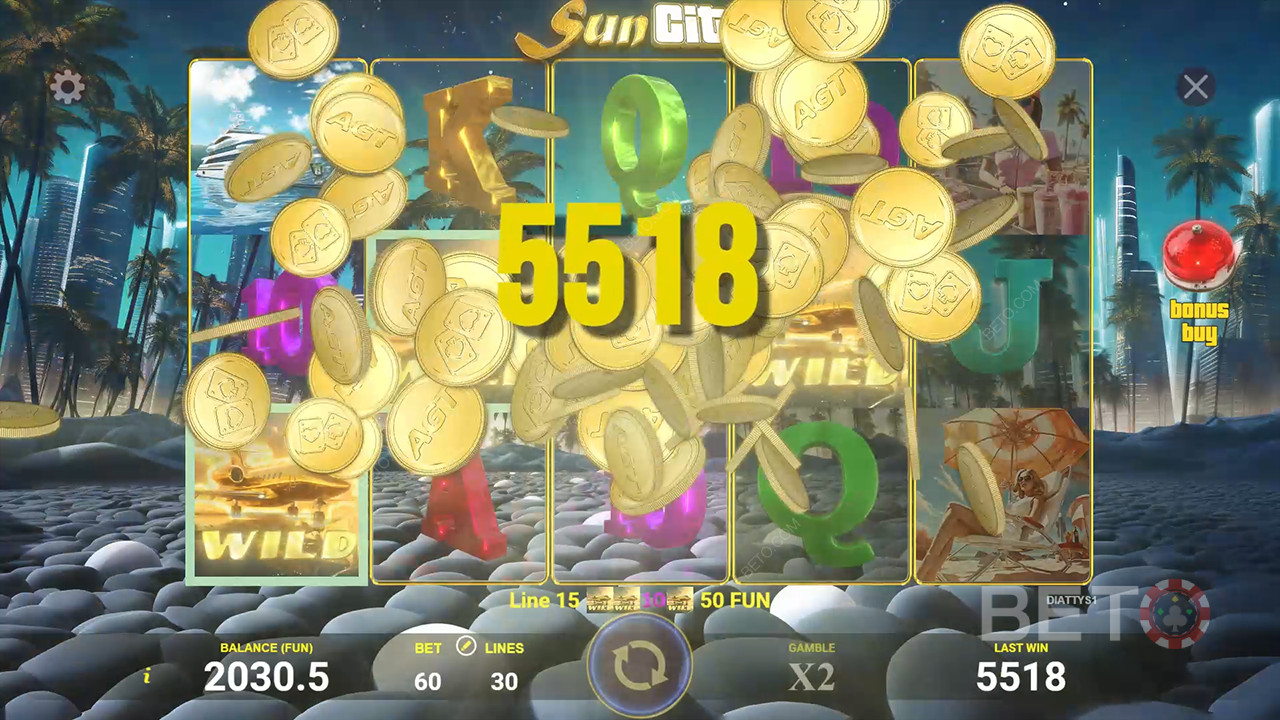 Sun City felülvizsgálata a BETO Slots által