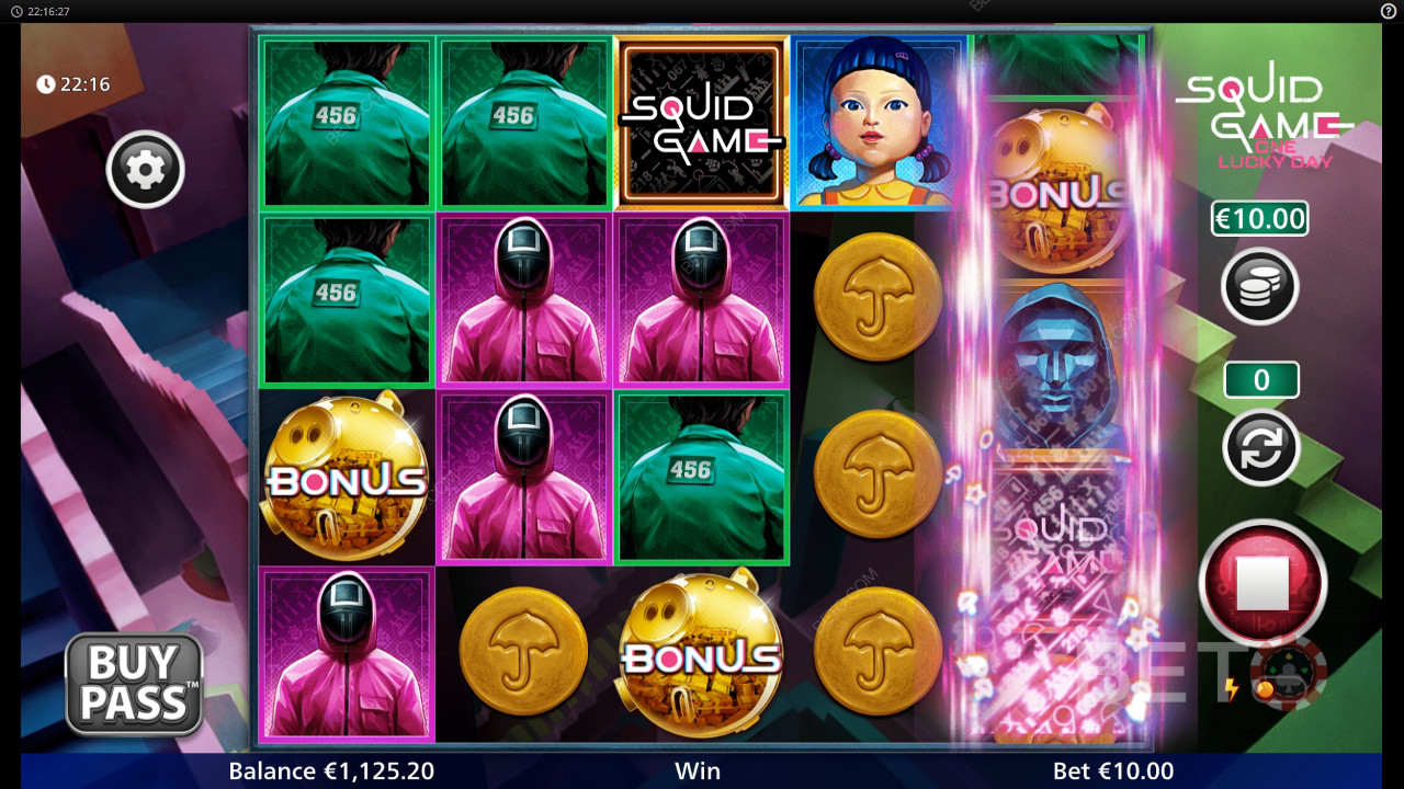 Squid Game - One Lucky Day felülvizsgálata a BETO Slots által