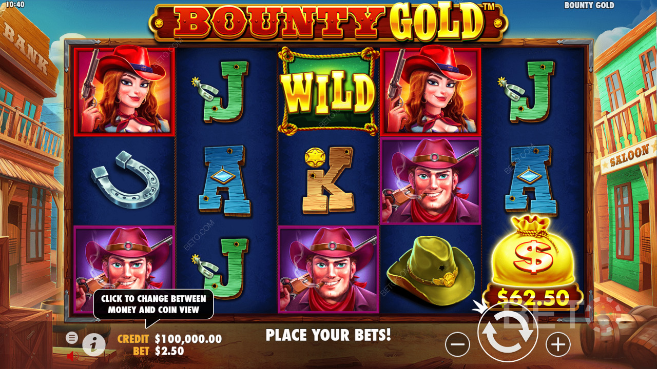 Bounty Gold 25 nyerővonalat generál