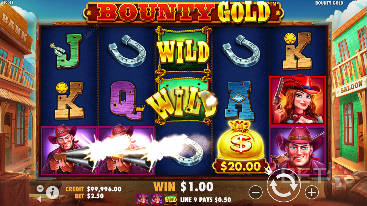 Cowboyok lövöldöznek a Bounty Gold