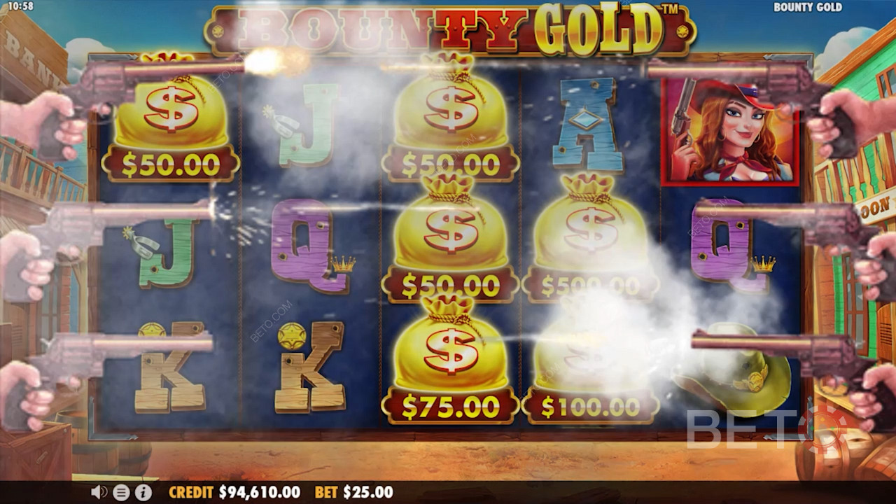 Különleges pénzszimbólumok a Bounty Gold